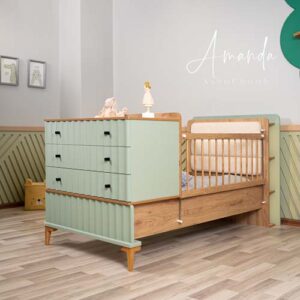 سرویس خواب مدل نوزادی آماندا (سبز پاستیلی)
